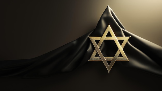 Estrella de David símbolo antiguo emblema en forma de estrella de seis puntas Cultura Magen fe Israel Judíos símbolo simbolismo bandera emblema elemento