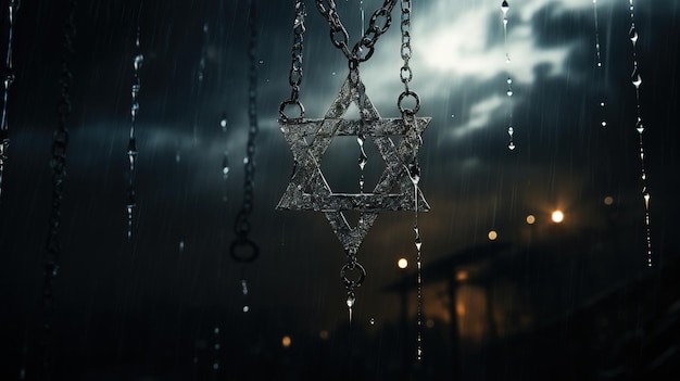 Estrella de David símbolo antiguo emblema en forma de estrella de seis puntas Cultura Magen fe Israel Judíos símbolo simbolismo bandera emblema elemento