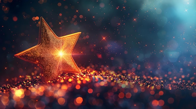 una estrella con una estrella en ella