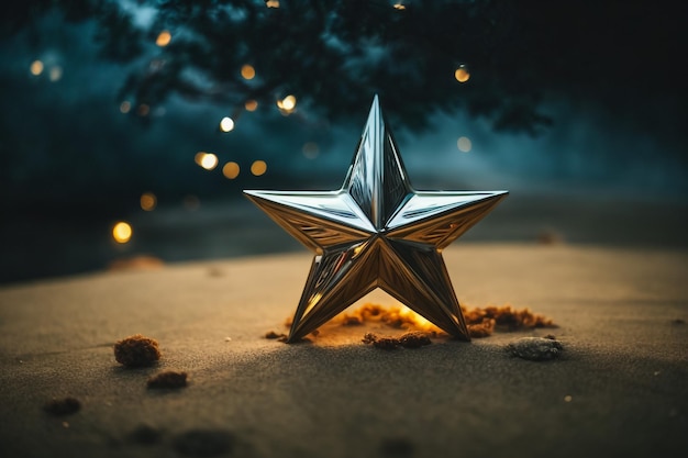 Una estrella con estrellas