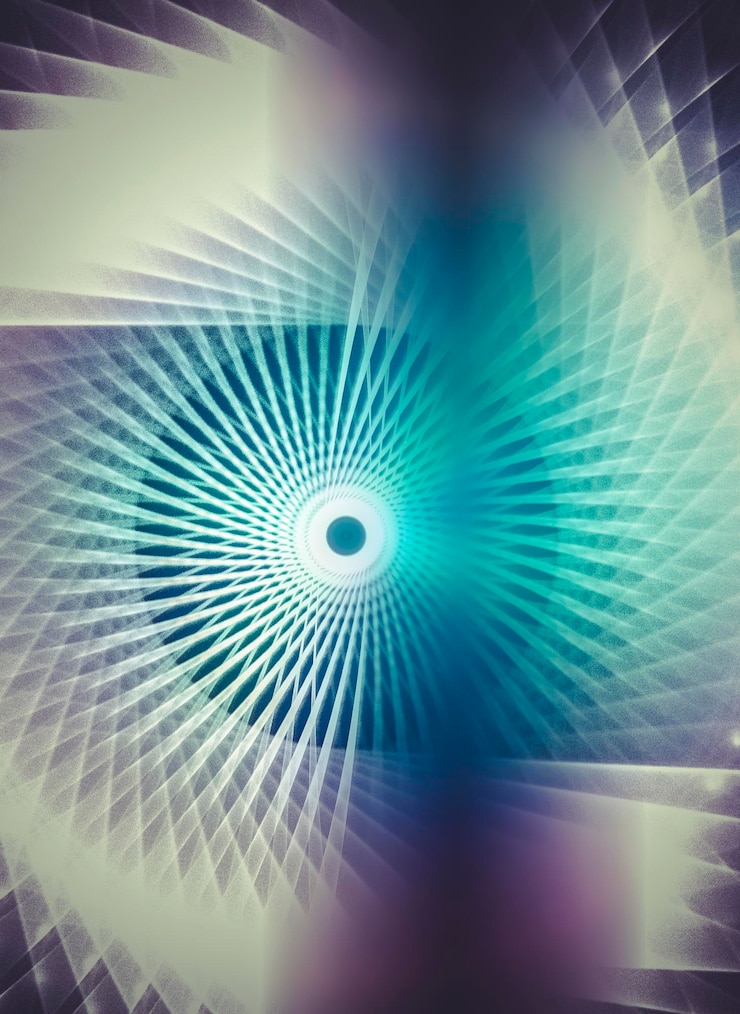 Foto estrella. fondo de diseño creativo, estilos fractales con diseño de color de formas de ensueño imaginación y fantasía