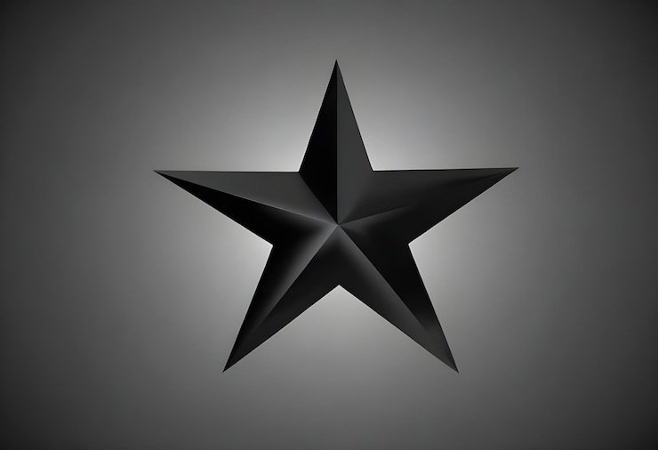 Foto una estrella hecha por una estrella que está hecha de papel