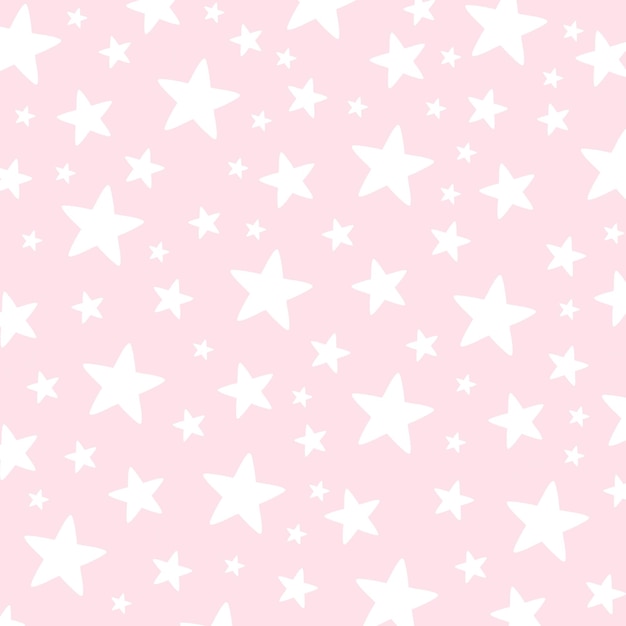 estrellas blancas sobre un fondo rosado