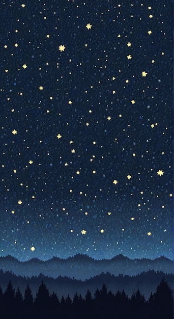las estrellas en el cielo nocturno