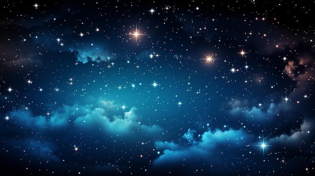 las estrellas en el cielo nocturno