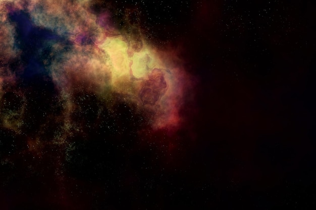 estrellas coloridas nebulosa con textura de nubes y fondo