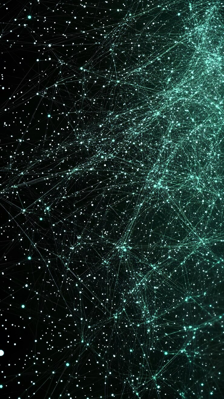 Foto estrellas y formas verdes en fondo negro imagen abstracta textura patrón tapa de pared cubierta