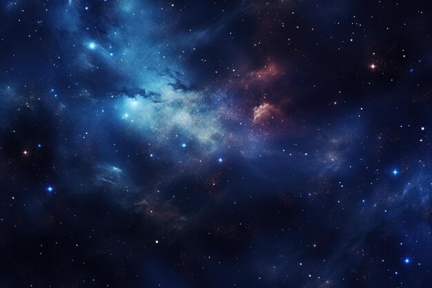 Las estrellas de las galaxias, los planetas, los cúmulos estelares, las nubes de gas coloreadas en el espacio abstracto, el espacio exterior, la nebulosa espacial.