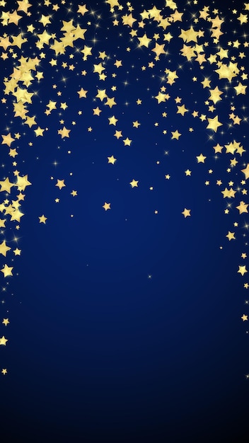 Estrellas mágicas superpuestas por vectores Estrellas doradas dispersas