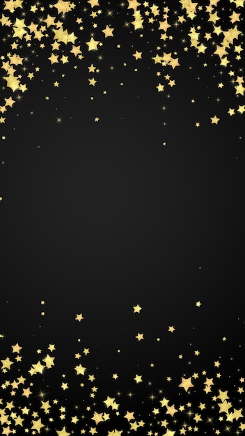 Estrellas mágicas superpuestas por vectores Estrellas doradas dispersas