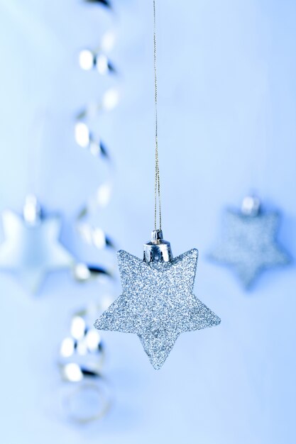 Estrellas navideñas azules