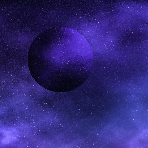Estrellas planeta y galaxia en cosmos universo espacio y tiempo viajes ciencia fondo