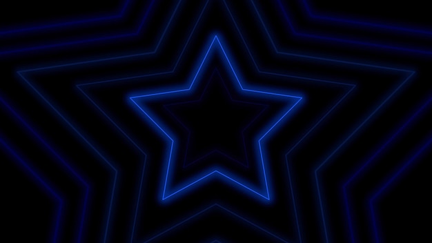 Estrellas retro coloridas, fondo abstracto. Elegante y lujoso diseño geométrico dinámico de los años 80, 90 en estilo memphis, ilustración 3D