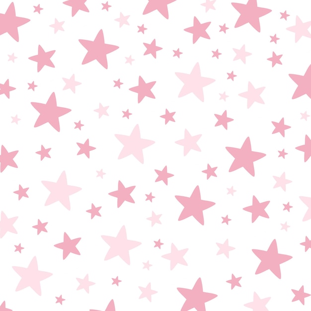 estrellas rosadas sobre un fondo blanco