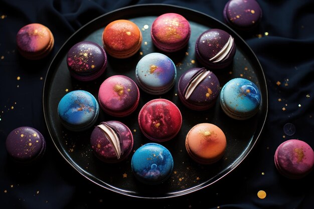 Estrellas del universo espacial freck macarons