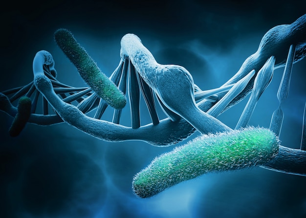 Estructura de adn y bacterias, antecedentes