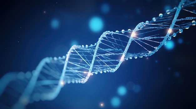 Estructura del ADN brillante