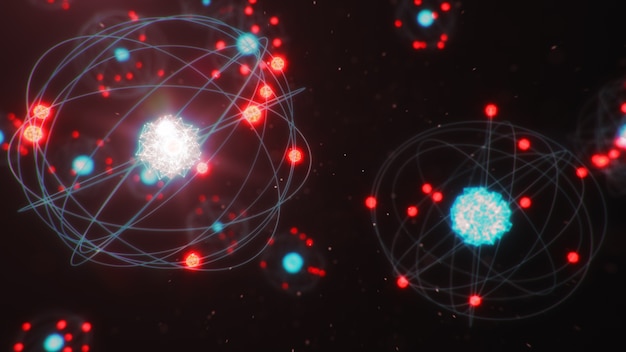 La estructura atómica es el nivel más pequeño de materia que forma elementos químicos.