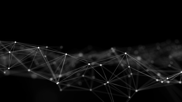 Estructura de conexión de red Antecedentes para eventos comerciales Antecedentes científicos Antecedentes digitales de Big Data Renderización en 3D
