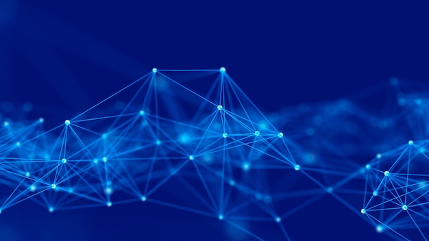 Estructura de conexión de red Antecedentes para eventos comerciales Antecedentes científicos Antecedentes digitales de Big Data Renderización en 3D