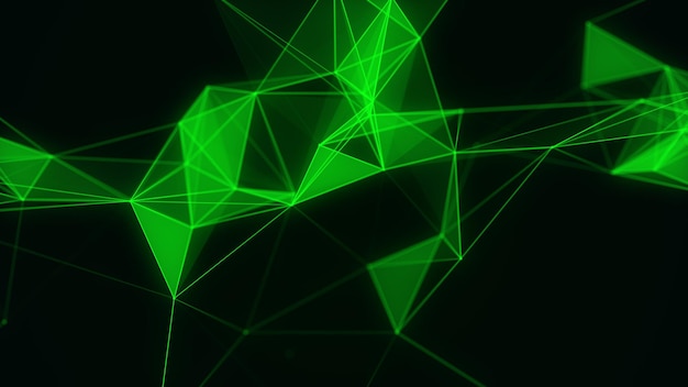 Estructura de conexión de red cibernética Tecnología conectar big data Ciencia fondo Negocio fondo futurista Representación 3D