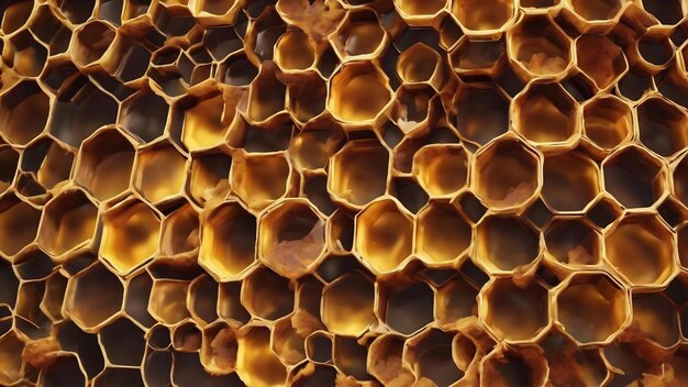 La estructura hexagonal abstracta es el panal de la colmena de abejas