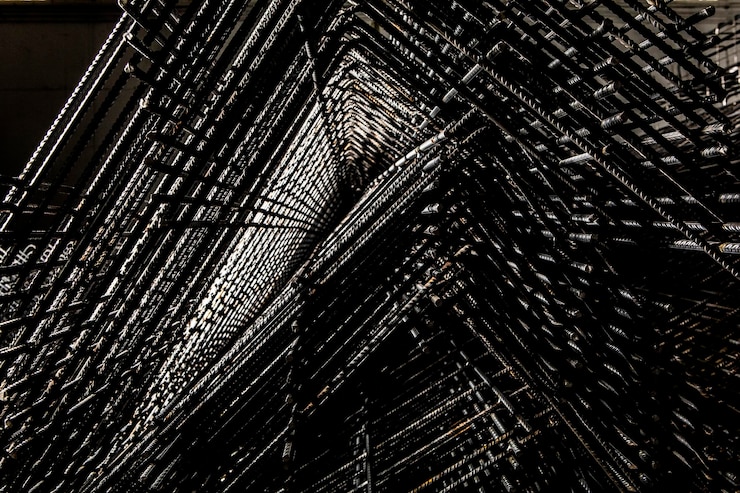 Foto de estructura hierro para ferralla