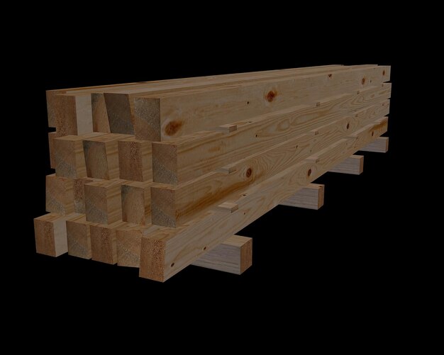 una estructura de madera hecha de madera con el número 1 en ella