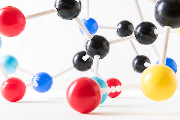 Estructura de la molécula de ciencia, concepto de ciencia