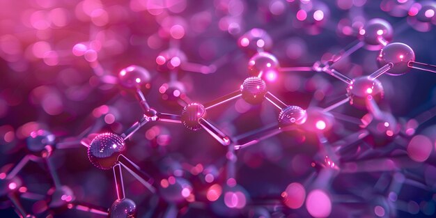 Estructura molecular brillante