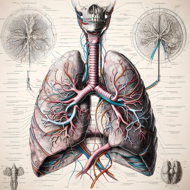 Foto estructura de los pulmones