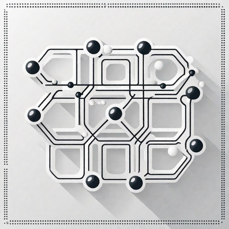 Foto estructura y química de las moléculas