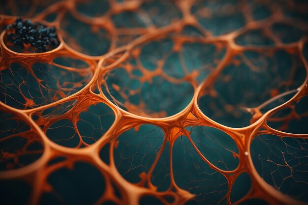 Estructura de ramificación generativa del tejido vascular que emula patrones de crecimiento Redes de vasos orgánicos