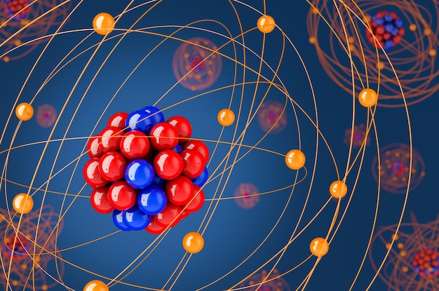 Estructura de la representación 3D del átomo