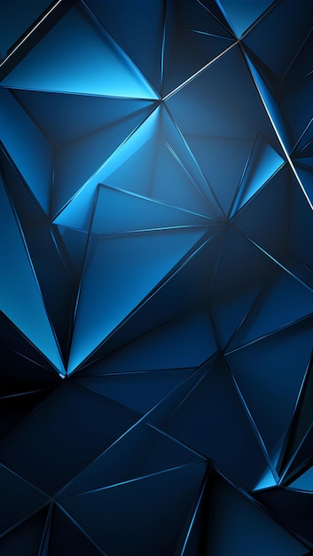 estrutura de arame geométrica mínima abstrata azul elegante