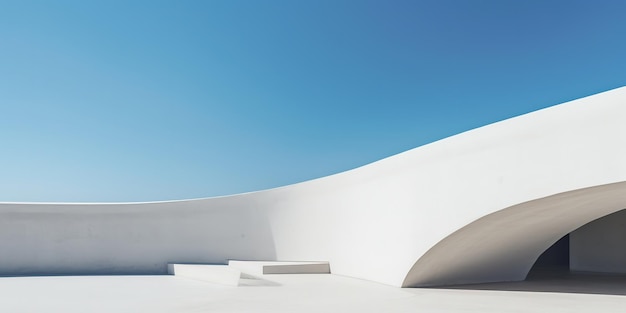 Estrutura de concreto moderna construindo arquitetura de concreto abstrata