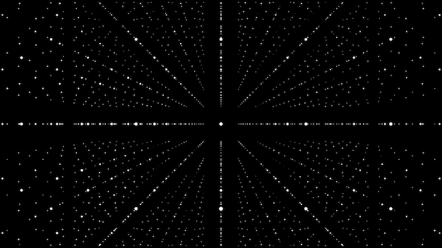 Estrutura de conexão de rede cibernética Tecnologia conecta big data Fundo de ciência Cenário futurista de negócios renderização em 3D