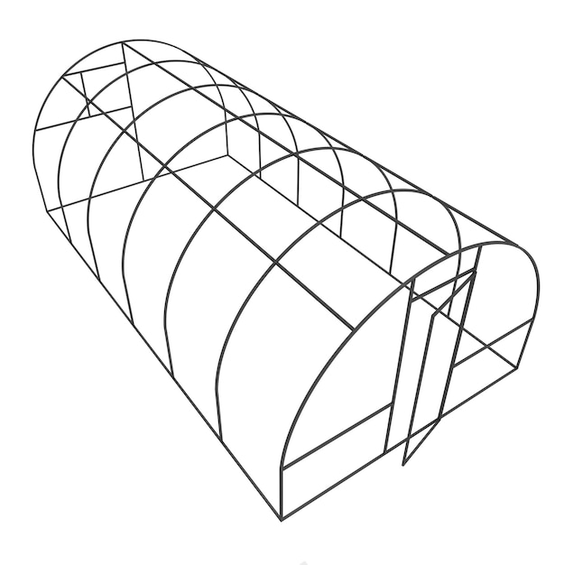 Estrutura de construção de estufa