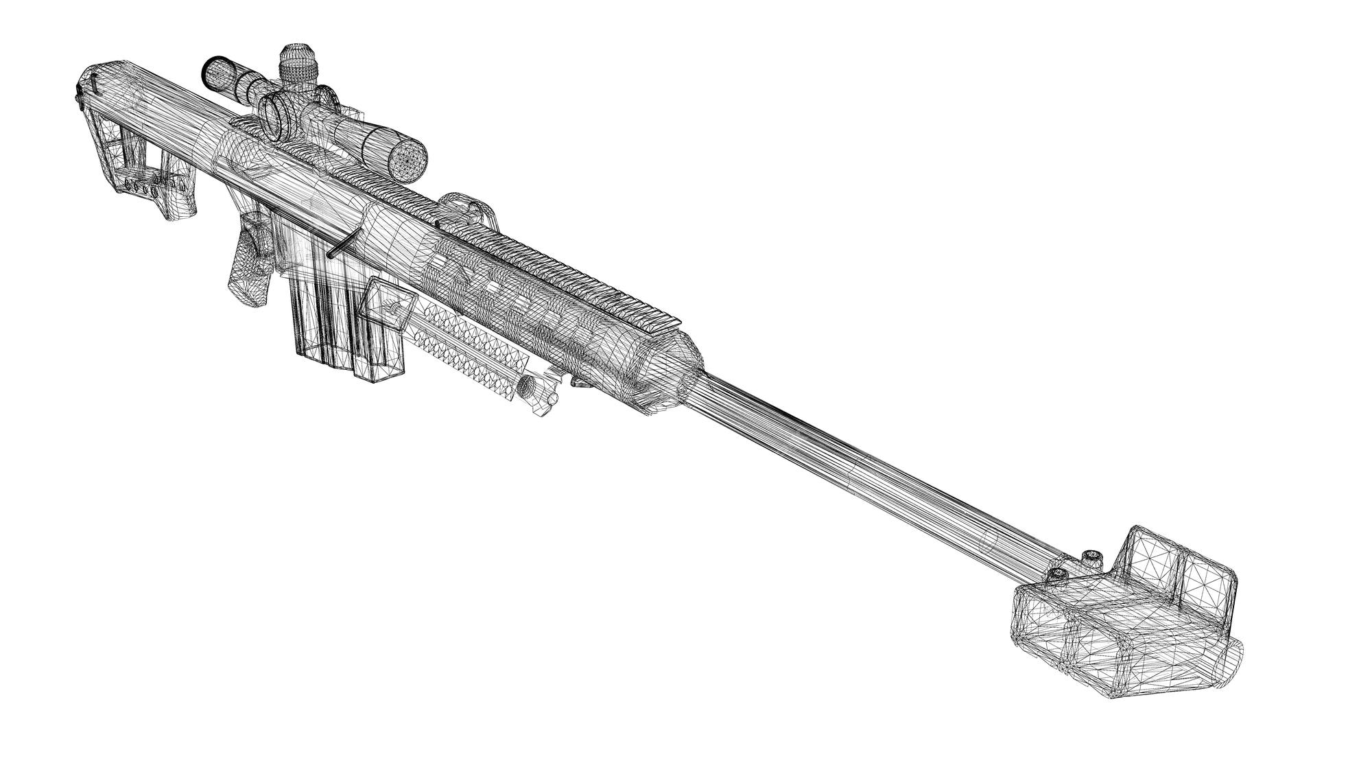 Ilustração Isolada 3d De Renderização De Armas Com Espingarda Com Atirador  Em Primeira Pessoa Ilustração Stock - Ilustração de conceito, ciborgue:  222167668