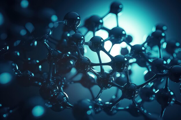 Estrutura do modelo molecular de DNA científico