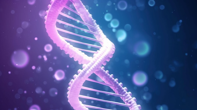 Estrutura humana de pesquisas de DNA de cromossomos AI gerados
