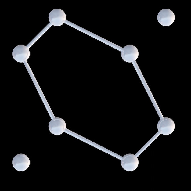 Foto estrutura molecular 3d