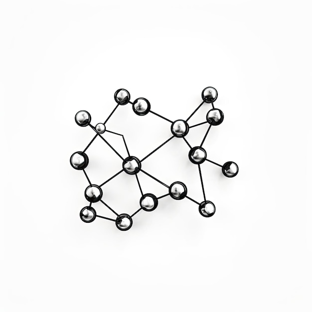 Estrutura molecular química gerada por ai