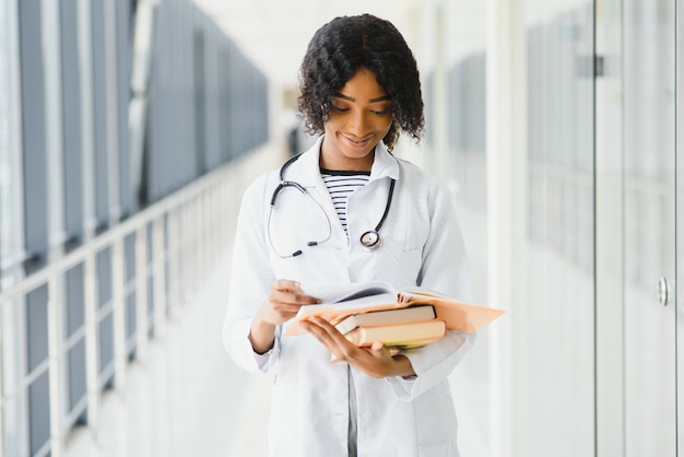 Estudante afro-americana de medicina