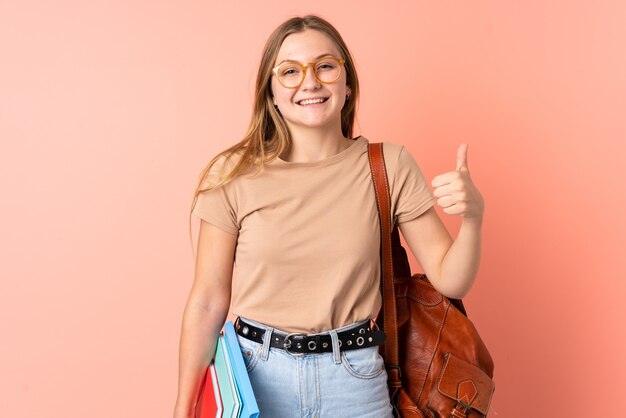 Estudante ucraniana adolescente