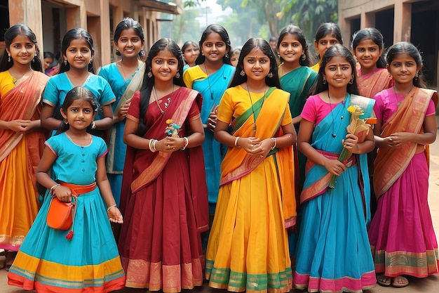 Estudiante de conocimiento indio juegos de evolución felicidad niñas música adaptación arte sonrisa belleza