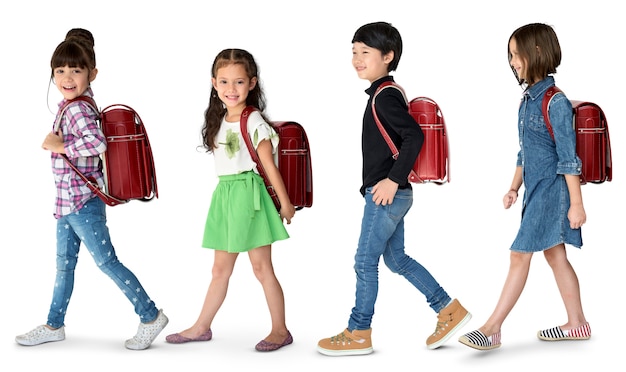 Estudiante con mochila para la educación.