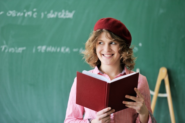 Estudiante sonriente