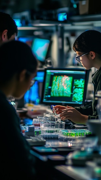 "Estudiantes colaboran en un laboratorio de bioingeniería en la investigación de tejidos"