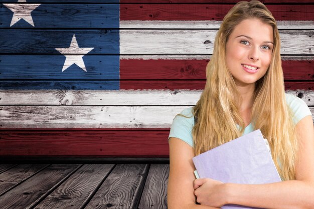 estudiantes contra la bandera americana background1